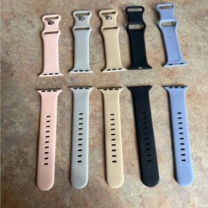 Smartwatch Silicone Bands - Multi-Color Set for Apple Watch